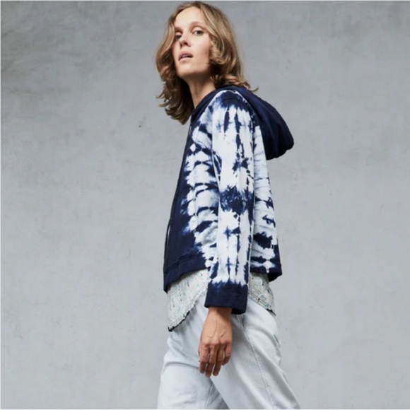 NWT Raquel Allegra Crop Tie Dye Hoodie - Picture 10 of 11